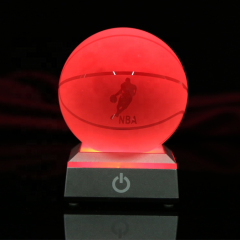 Figure Engraving Block With Base/crystal Cube/crstal Blacnk Light Glass Led 3d Laser Crystal For Valentine's Day