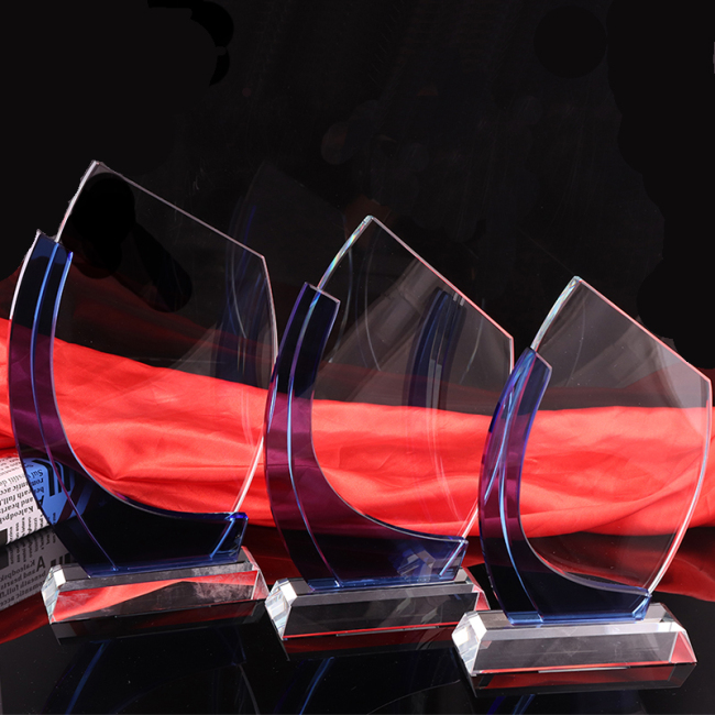 Wholesale Crystal Trophy, Crystal Glass Award, Blank Glass Crystal Awards Plaque For Souvenir Gifts