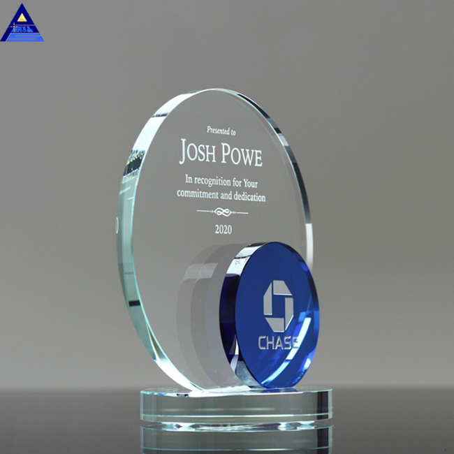 High Quality Crystal Award Shield Trophy Glass Award Plaques