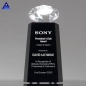 High Quality Cheap Presidential Crystal Diamond Trophy With Black Base