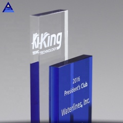 Gravure de logo personnalisée Pacific Award Trophy Cheap Glass Trophy Award