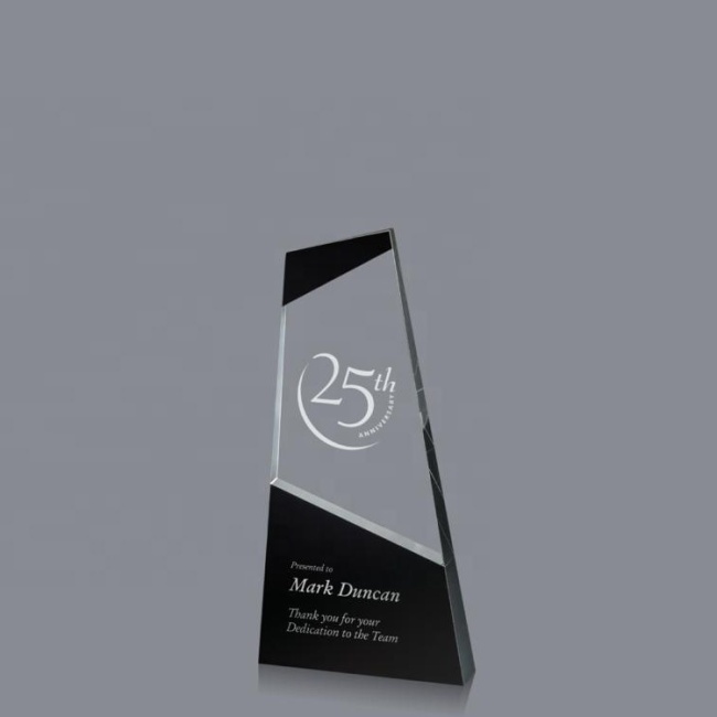 Pujiang Factory Cheap Blank Laser Engraving Crystal Glass Award Trophy Plaque Trophy