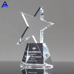 2019 Newest Products Ideas Glass Crystal Awards Trophies Star For Festival Souvenir