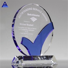 2019 High Quality Creative Custom Round Shaped K9 Crystal Trophy Award
