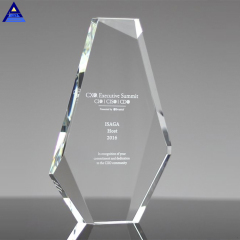 Récompense en cristal blanc de forme d'iceberg de haute qualité pour des cadeaux de souvenir d'affaires