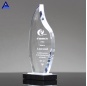 Customized Sandblasting Clear Blank Wildfire Acrylic Flame Glass Awards