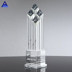 Polierter Spitzenobelisk-Preis-Rhombus-Kristallauslese-Kristallpreise des Großhandels