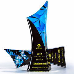 K9 Хрустальный материал Высококачественная цветная печать хрустальная награда стеклянный трофей сувенирный подарок