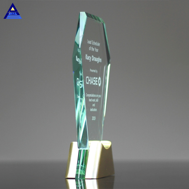 High Quality New Design Best Selling Laser Etched Glass Dome Award Trophy