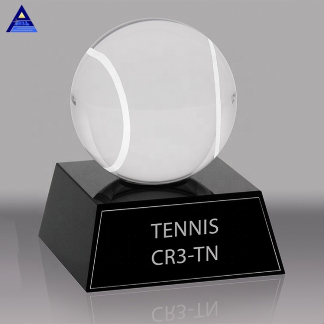 Basketball Football Baseball Tennis Ball Volleyball K9 Crystal Sports Trophy For Souvenir Gift