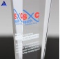 Free Design Custom Made Steadfast Crystal Award Trophy With Engraved Logo