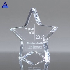 Décoration à la maison en gros K9 Crystal Star Award poli pour les trophées