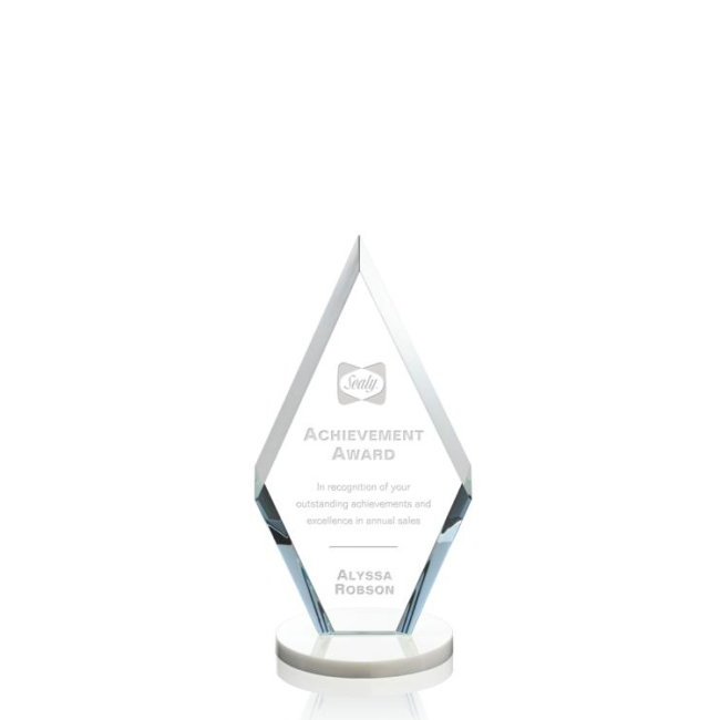 Wholesale Custom Clear k9 Colored Base Diamond Fashion Custom Crystal Award