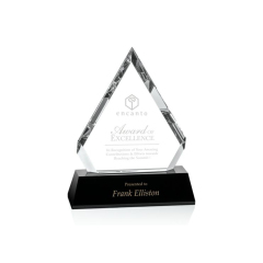 New Clear Custom Business Wedding Gift  Diamond-edge Crystal Award Trophy