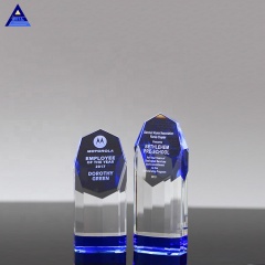 Новый дизайн, гравировка скошенного сапфирового стекла, наградной трофей для делового подарка