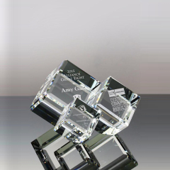 Bloc Gravure Laser K9 Blanc 3D Cadeaux Décorations Matériel 2D Photo Décor Cristal Cube