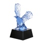 Китай оптовый самый популярный пользовательский голубой кристалл орла награда трофей цвет стекла кристалл подарок с базой