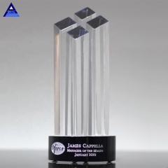 2019 Popular Black Base Towers Crystal Diamond Award für Namensgravur