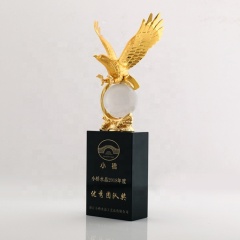 NEU K9 Material Metall Eagle Crystal Trophy Award Sublimationspreis Crystal Trophy Cup