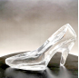 Nuevos zapatos de cristal de princesa, zapatos de tacón alto para bodas, cumpleaños, recuerdo, decoración del hogar, regalo romántico