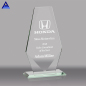 Custom Blank Engraved Clear Irregular Glass Crystal Award Trophy For Business Plaques