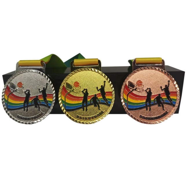 Factory Cheap And Popular Antique Gold Traditional Sports Metal Souvenir Medal With Ribbon