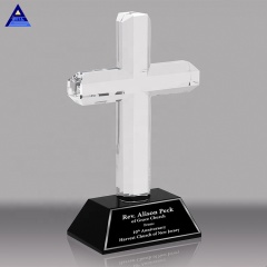 Высококачественная оптовая продажа фабрики на заказ K9 Crystal Awards Cross Trophies для сувенирных подарков