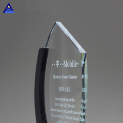 Premio de trofeo de cristal grabado K9 barato creado de alta calidad para regalo de empresa
