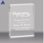 El vidrio biselado curvo láser 3d personalizado otorga la placa de cristal de jade para los premios académicos