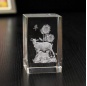 Cube en cristal gravé au laser 3D/presse-papier en cristal Rectangle Cube en cristal