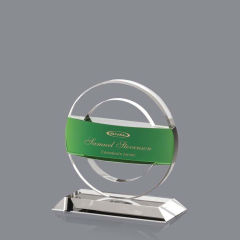 China Wholesale Websites New Custom Wedding Gift Circle Business Awards Muslim Crystal Plaque