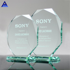 Trofeo de premio octágono de cristal de Jade tradicional de cristal barato personalizado