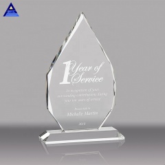 Placas de cristal personalizadas y trofeo de premios para regalo
