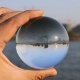 Esfera de cristal transparente de 80 mm de tamaño Bola de cristal transparente K9