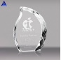 Factory Wholesale Flame Shape Crystal Trophy Plaque With Base