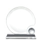 Professional Crystal Golf Crystal Trophy And Award With Ball Shape Mental Crystal Trophy