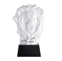Высококачественная хрустальная статуэтка льва K9 и черная основа, выгравированная вручную, хрустальное животное