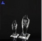 Trophée de la coupe du monde de prix de la torche en cristal optique clair 3D personnalisé en gros