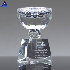 Elegant Wholesale Unique Design Triumph K9 Crystal Trophy Cup With Base