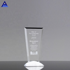 Trophée de récompense en cristal de reconnaissance de vision claire K9 pour la collection d'affaires
