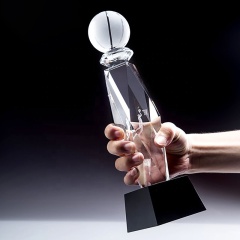 FS New Clear Business Wedding Gift Basketball Sport Awards Индивидуальный хрустальный спортивный трофей