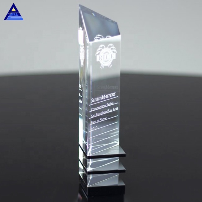 New Attractive Design And Innovative Crystal Award Trophy For Corporation Top Salesman