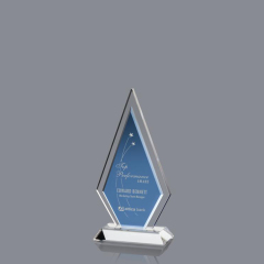 2020 Último precio de promoción Nuevo diseño Cara Crystal Flame Shape Awards para Doctor
