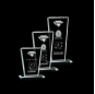 2020 Nouvelle mode personnalisée Pujiang K9 Transparent Diamond Crystal Award