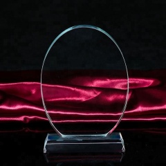 Qualité personnalisée 3D graver trophée/récompense/plaque/trophée en cristal vierge de cristal