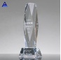 Pujiang Clear Top Crystal Obelisco Trofeo Premio para el recuerdo de la ceremonia