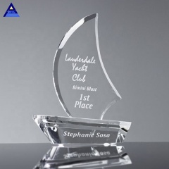 Наградной трофей парусной лодки уникальной формы по индивидуальному заказу