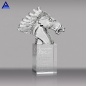 Liuli Awards And Trophies Crystal Horse Head Custom Made Glass Statue