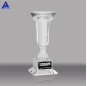 High Quality Luxury Crystal Glass Super Bowl Trophy With Base For Souvenir Decoration
