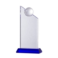 Trofeo hecho a mano de cristal de nuevo diseño con gran precio